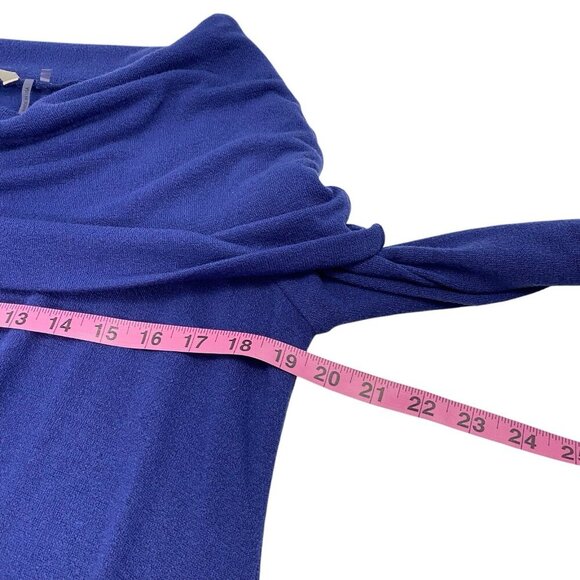 Soft Surroundings Women B’Call Tunic Size PXL Blue Long Sleeve Pullover 6-27 - Picture 3 of 9